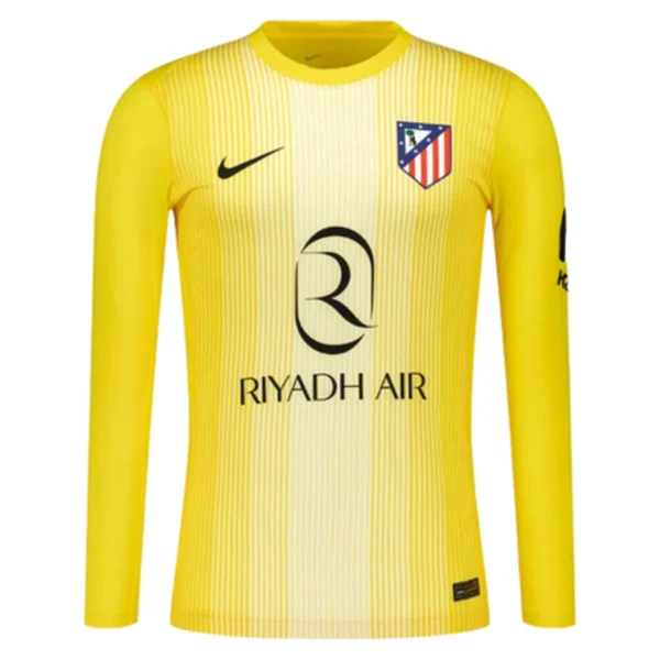 Atlético de Madrid Equipación Portero 25-26 Amarilla Manga Larga