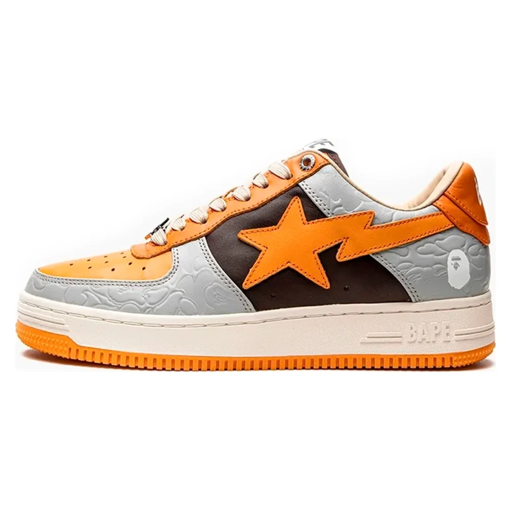 Bape STA Low Grey Orange