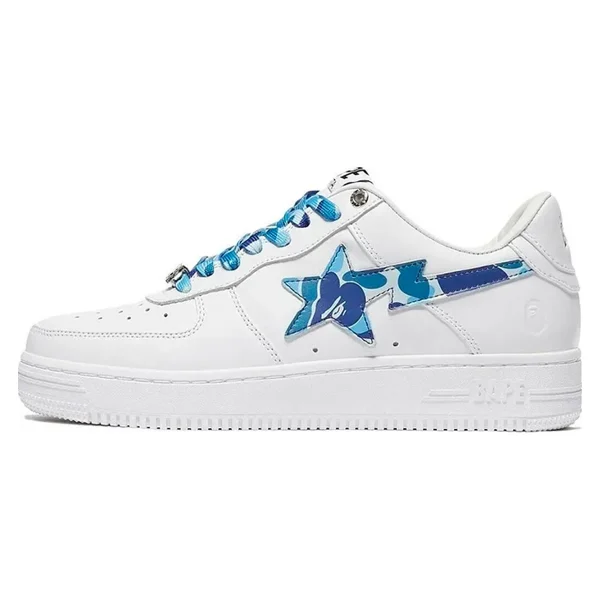Bape STA Low White Blue