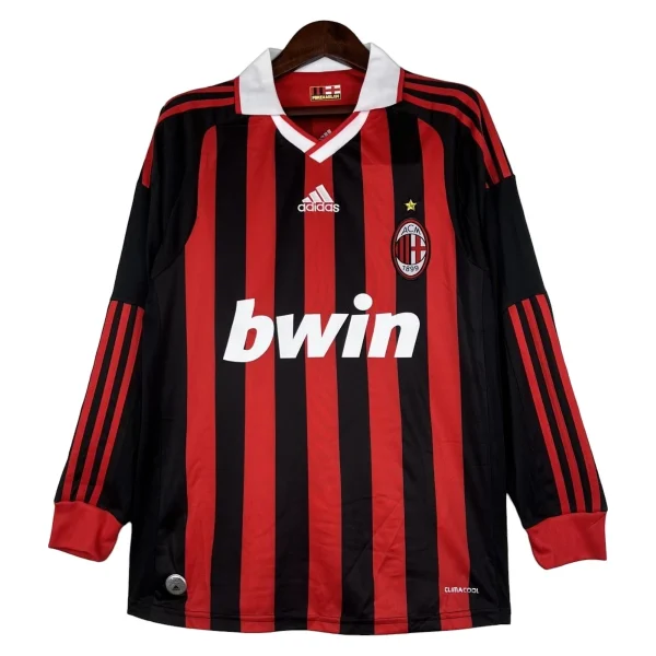 Camiseta retro AC Milan 09/10 1ª equipación manga larga