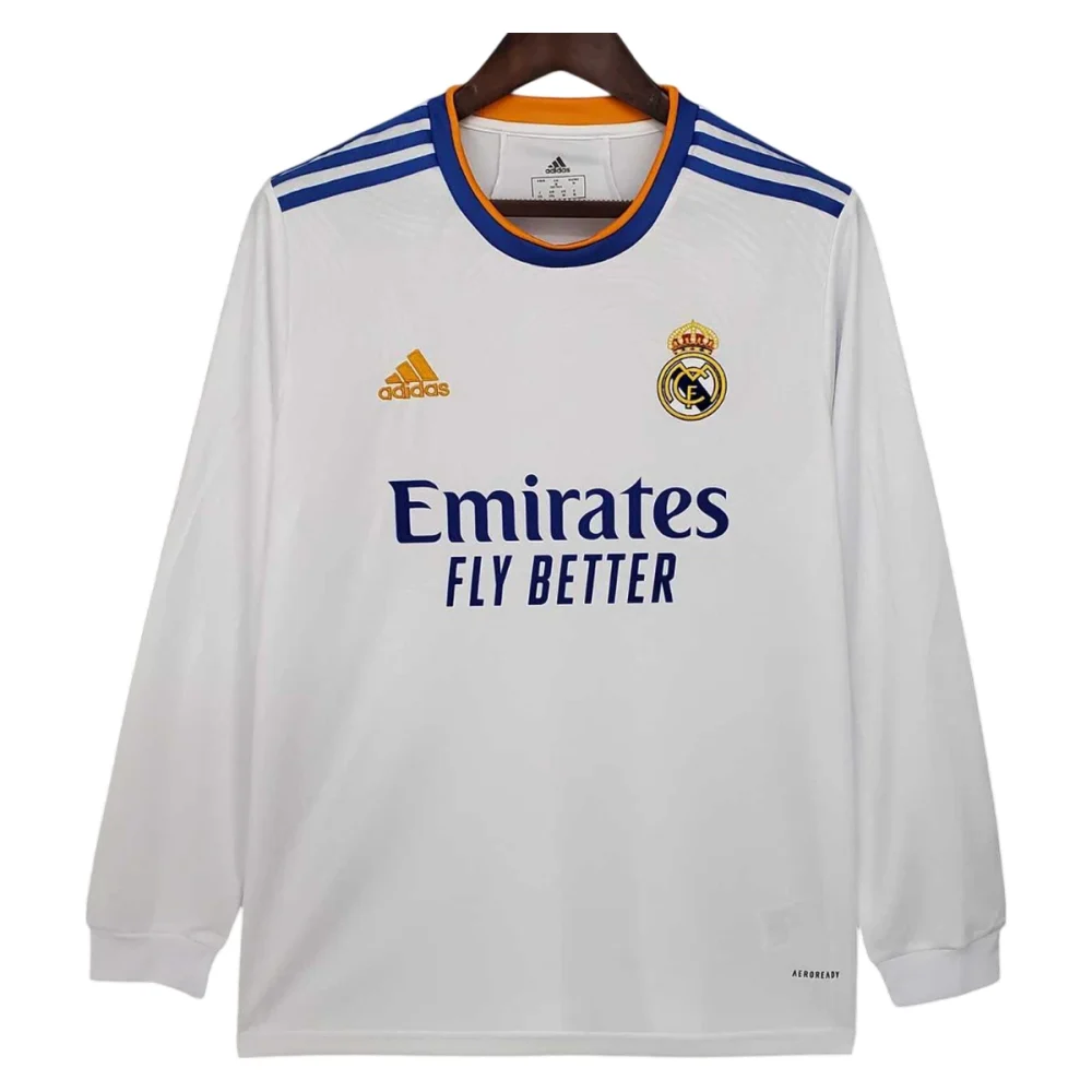 Camiseta Retro Real Madrid 21/22 1ª Equipación manga larga